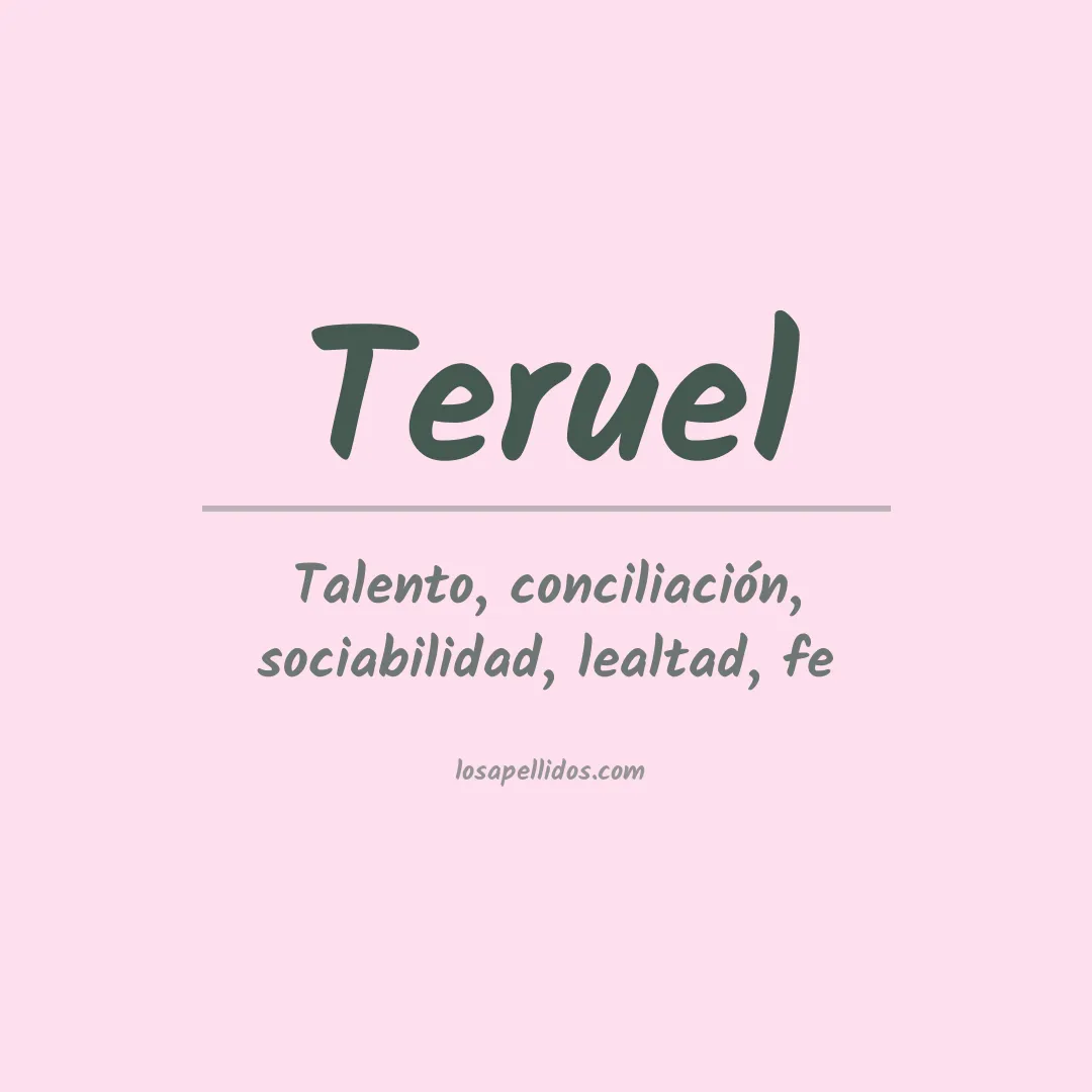 Apellido Teruel