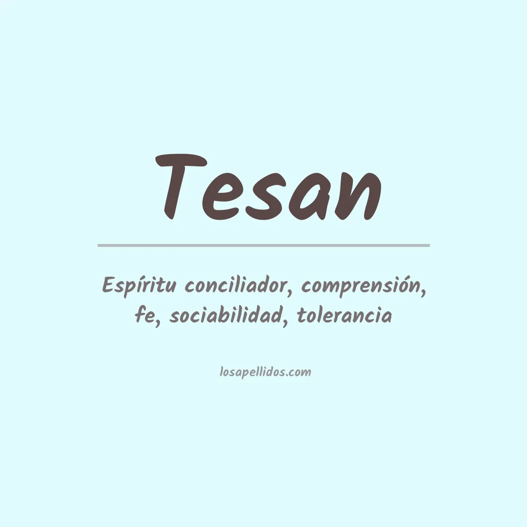 Apellido Tesan