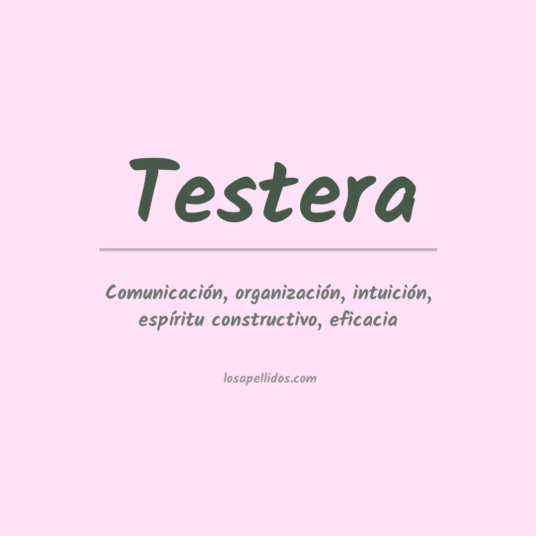 Apellido Testera