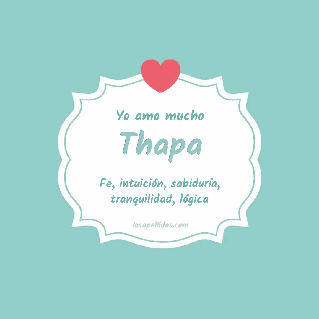 Yo amo mucho Thapa