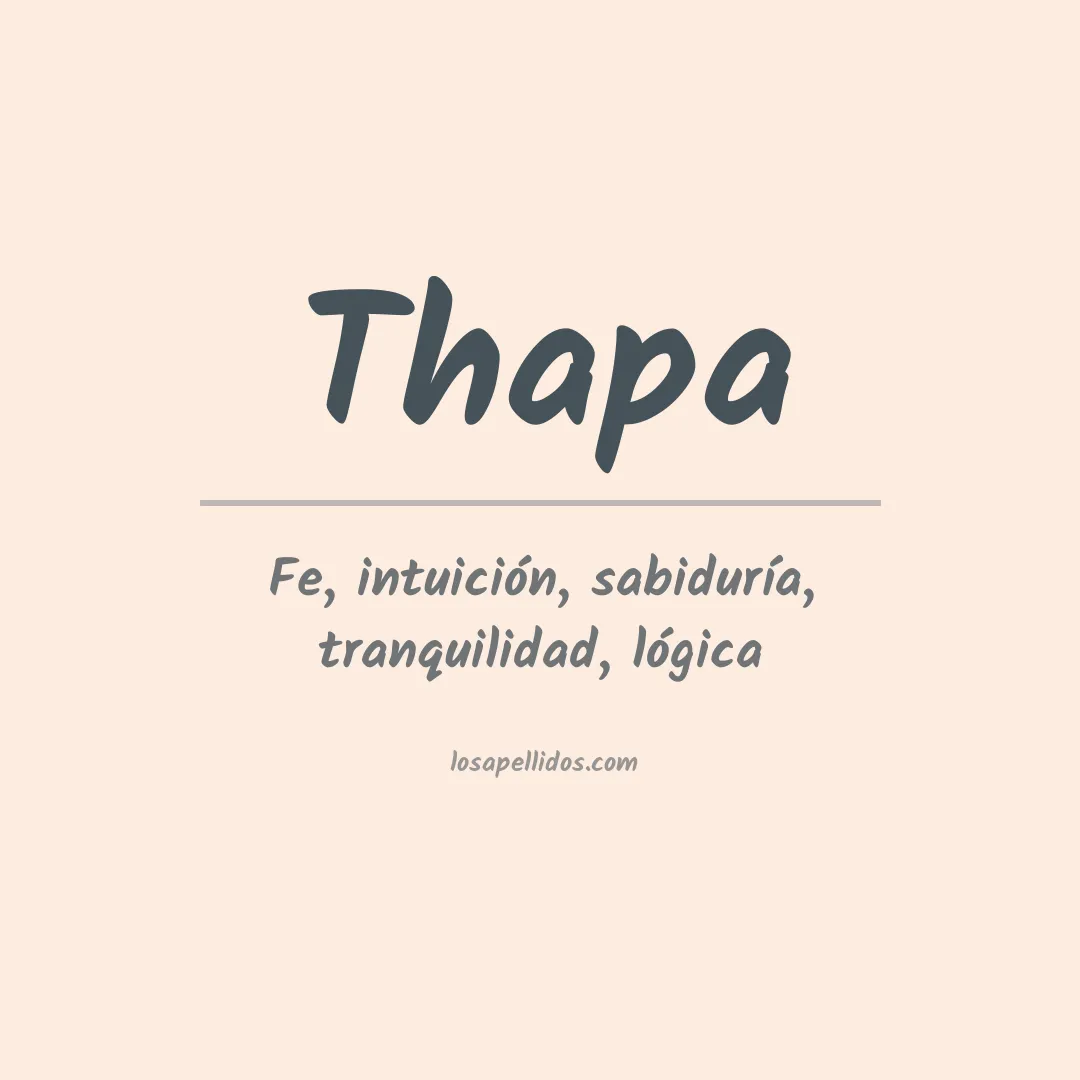 Apellido Thapa