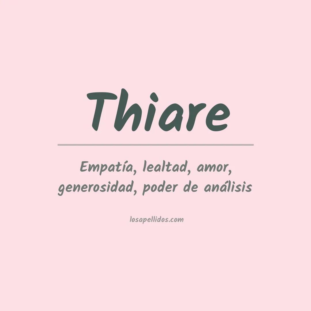 Apellido Thiare