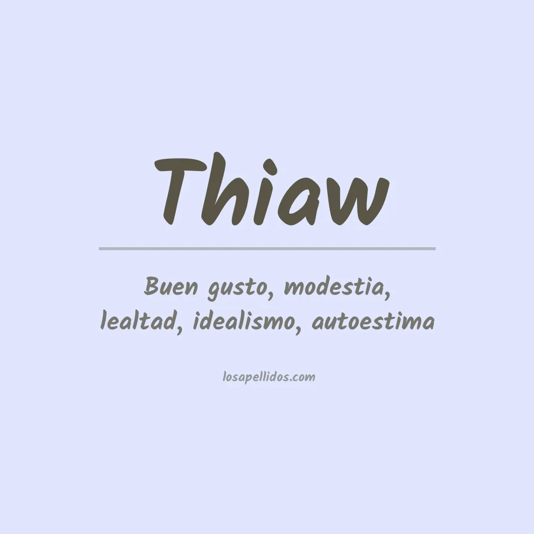 Apellido Thiaw
