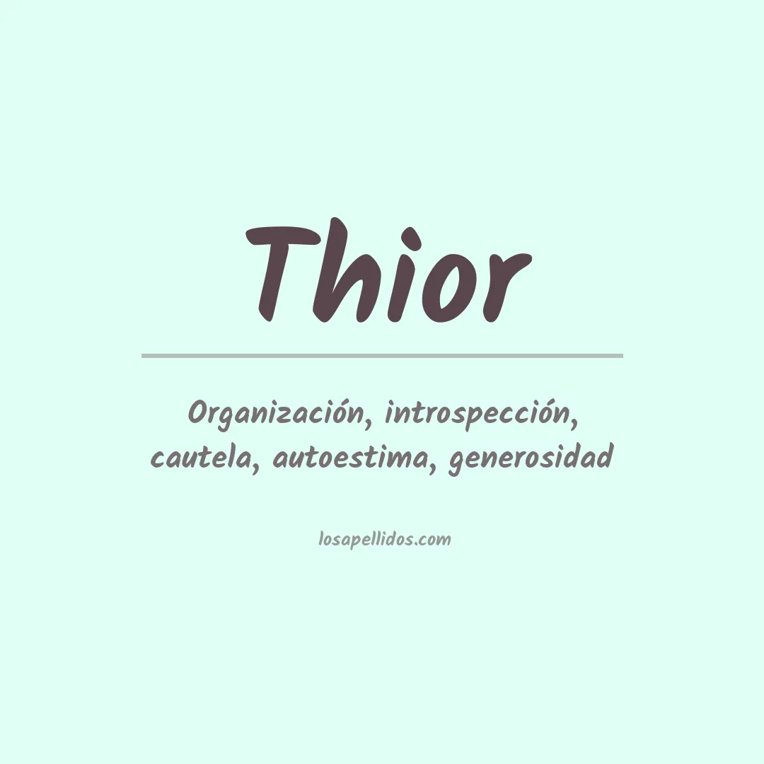 Apellido Thior