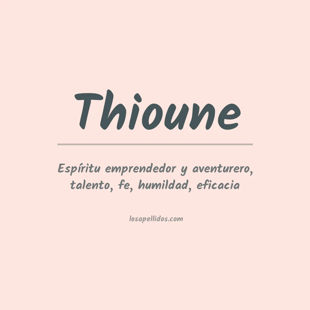 Apellido Thioune