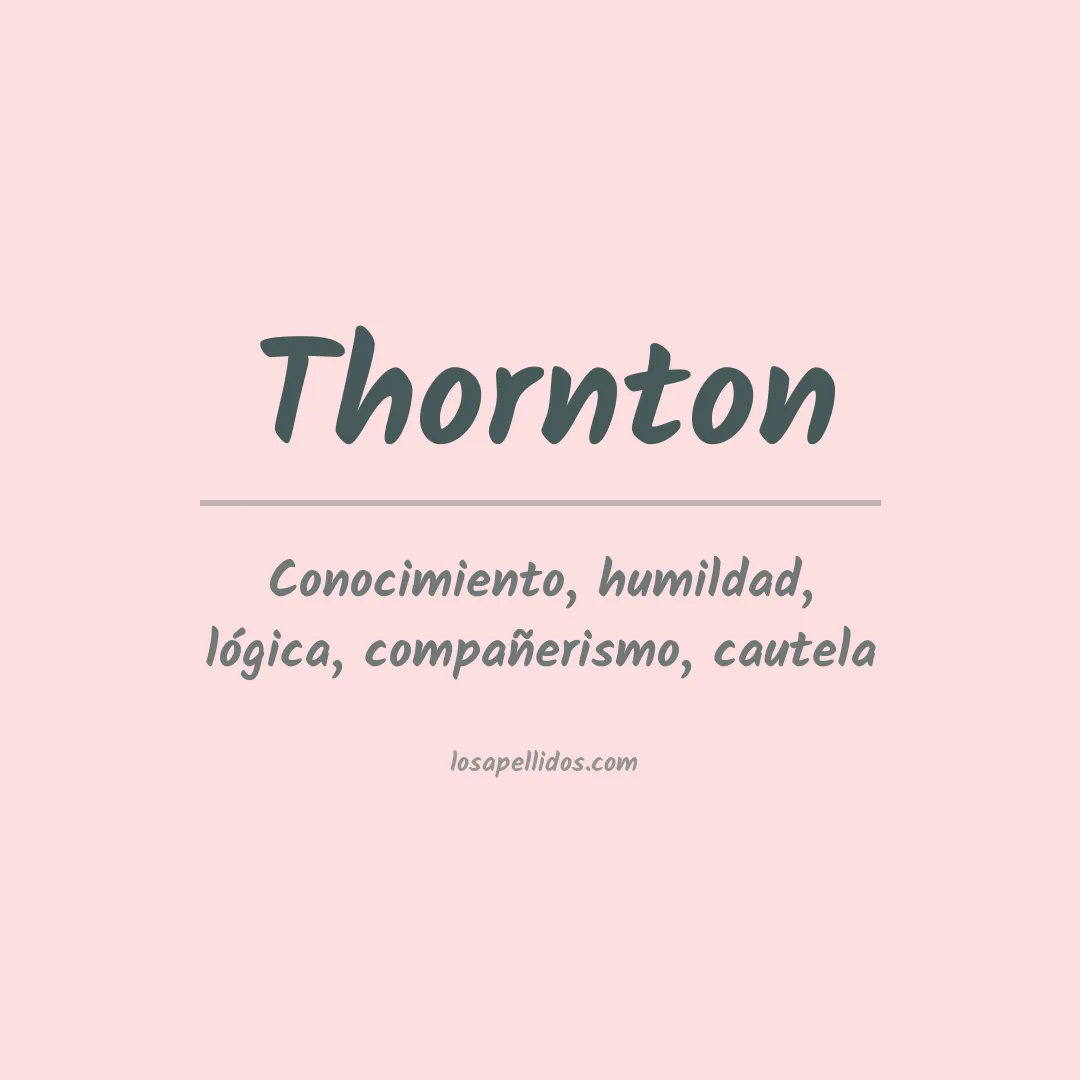 Apellido Thornton