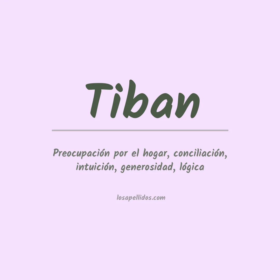 Apellido Tiban