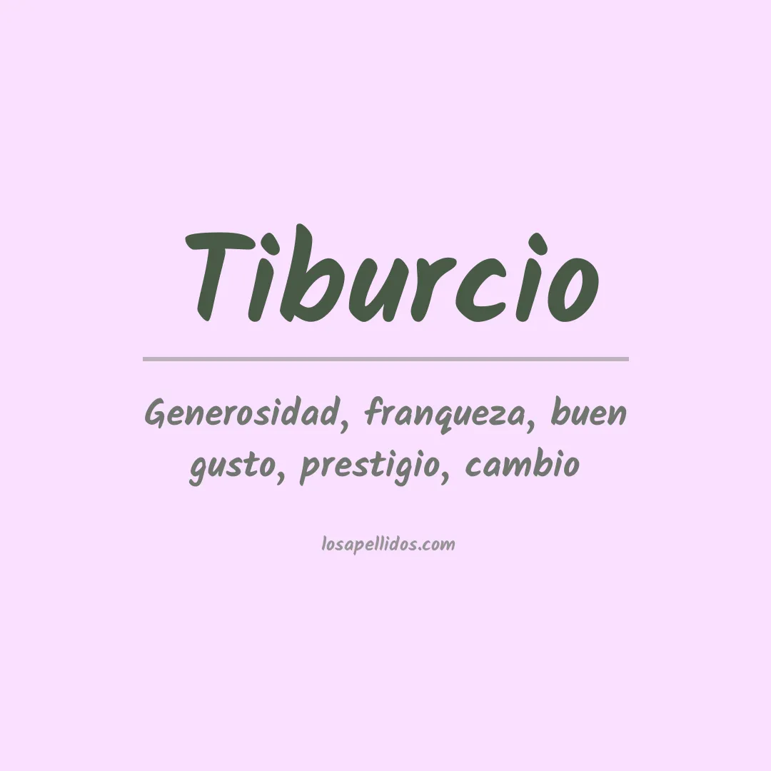 Apellido Tiburcio
