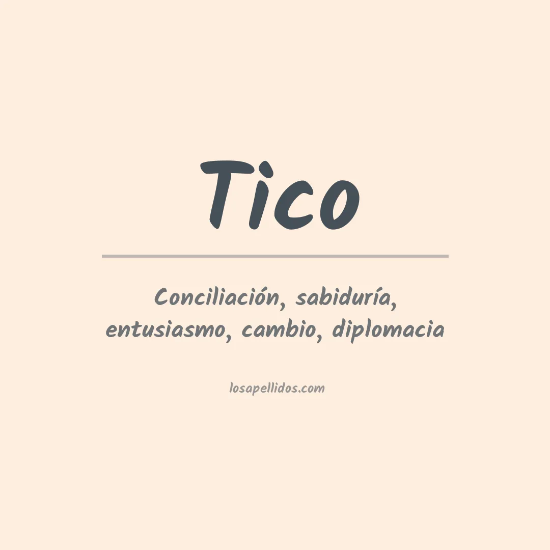 Apellido Tico