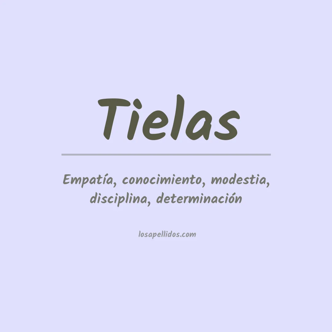 Apellido Tielas