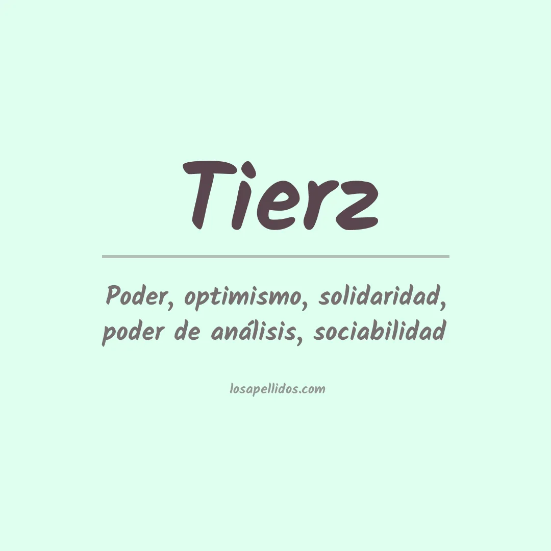 Apellido Tierz