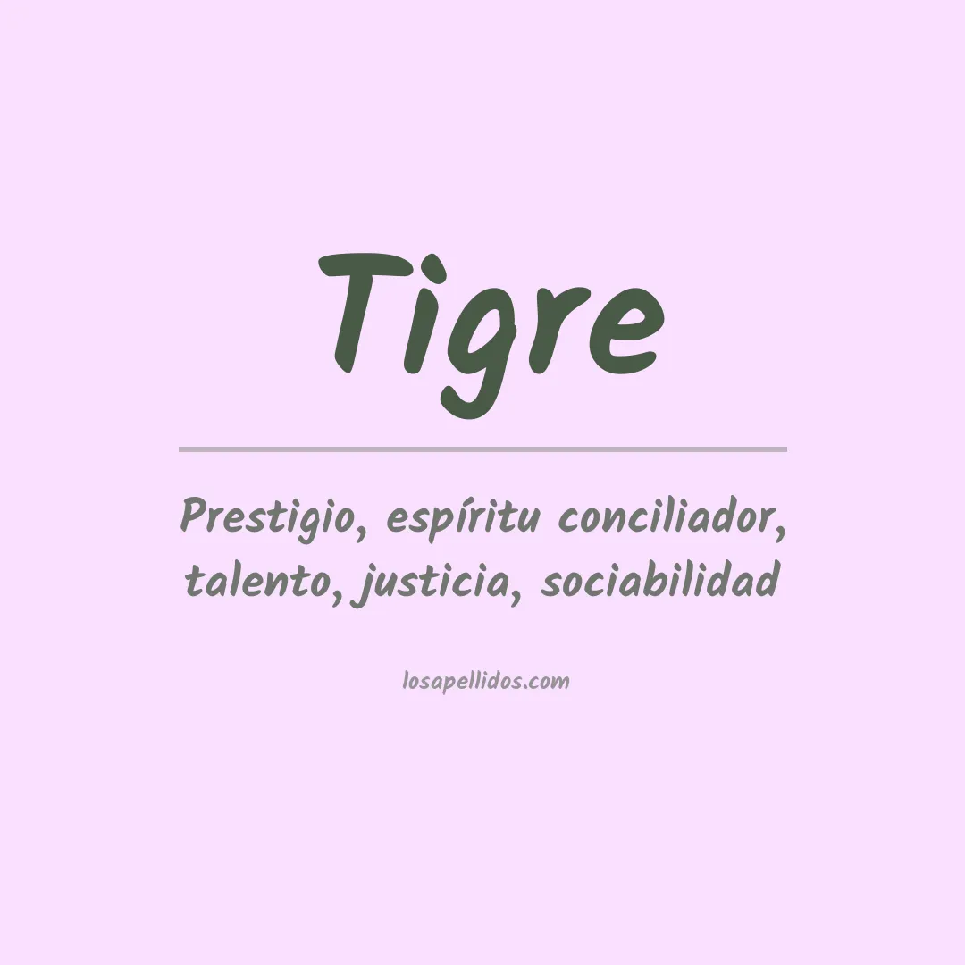 Apellido Tigre