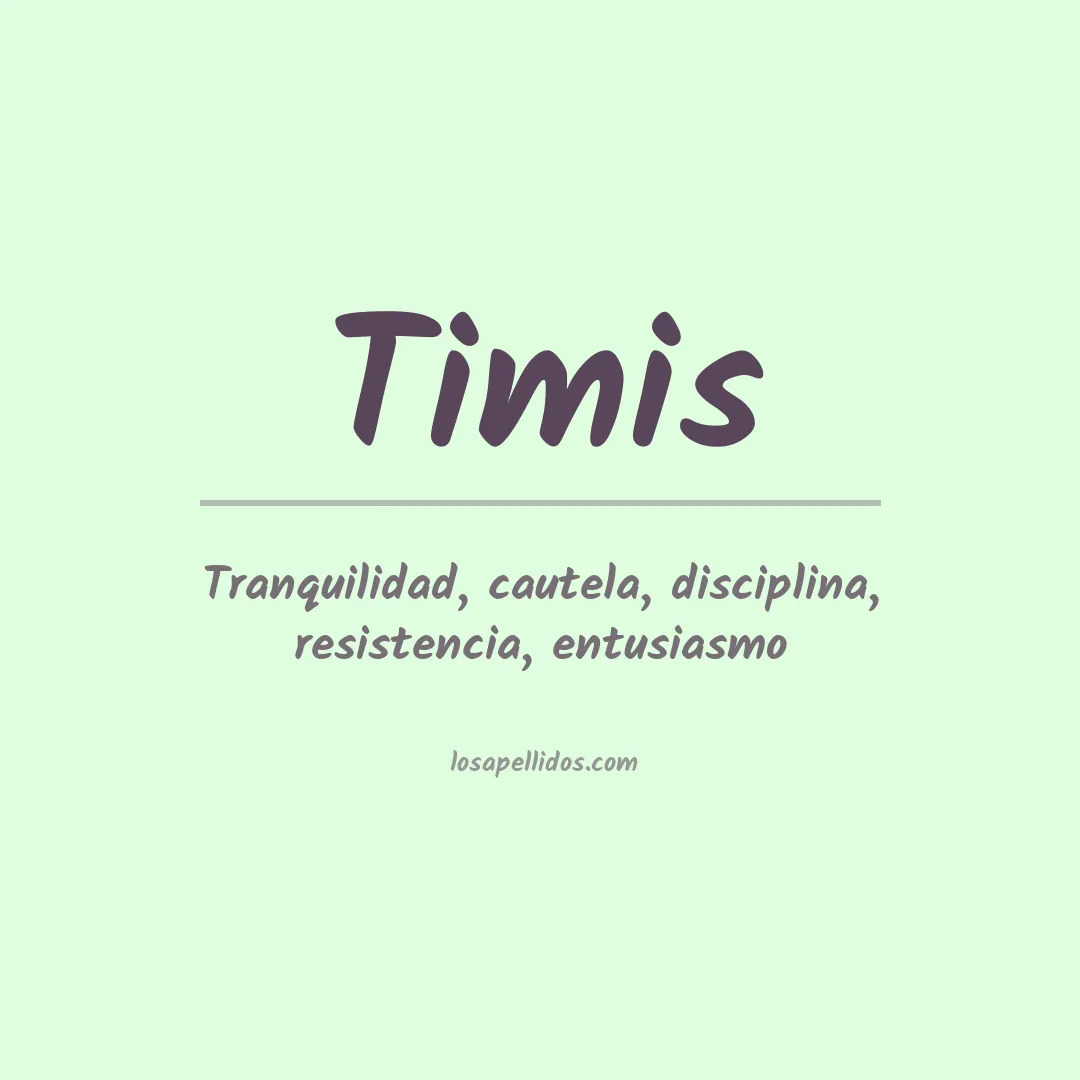 Apellido Timis