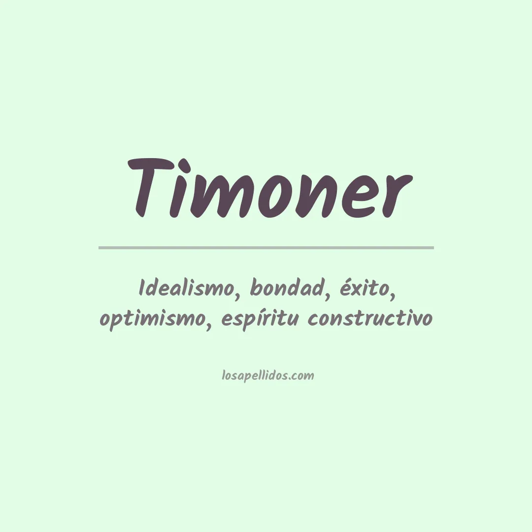 Apellido Timoner