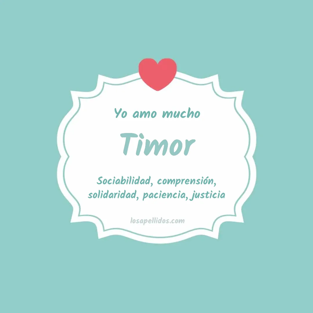 Yo amo mucho Timor