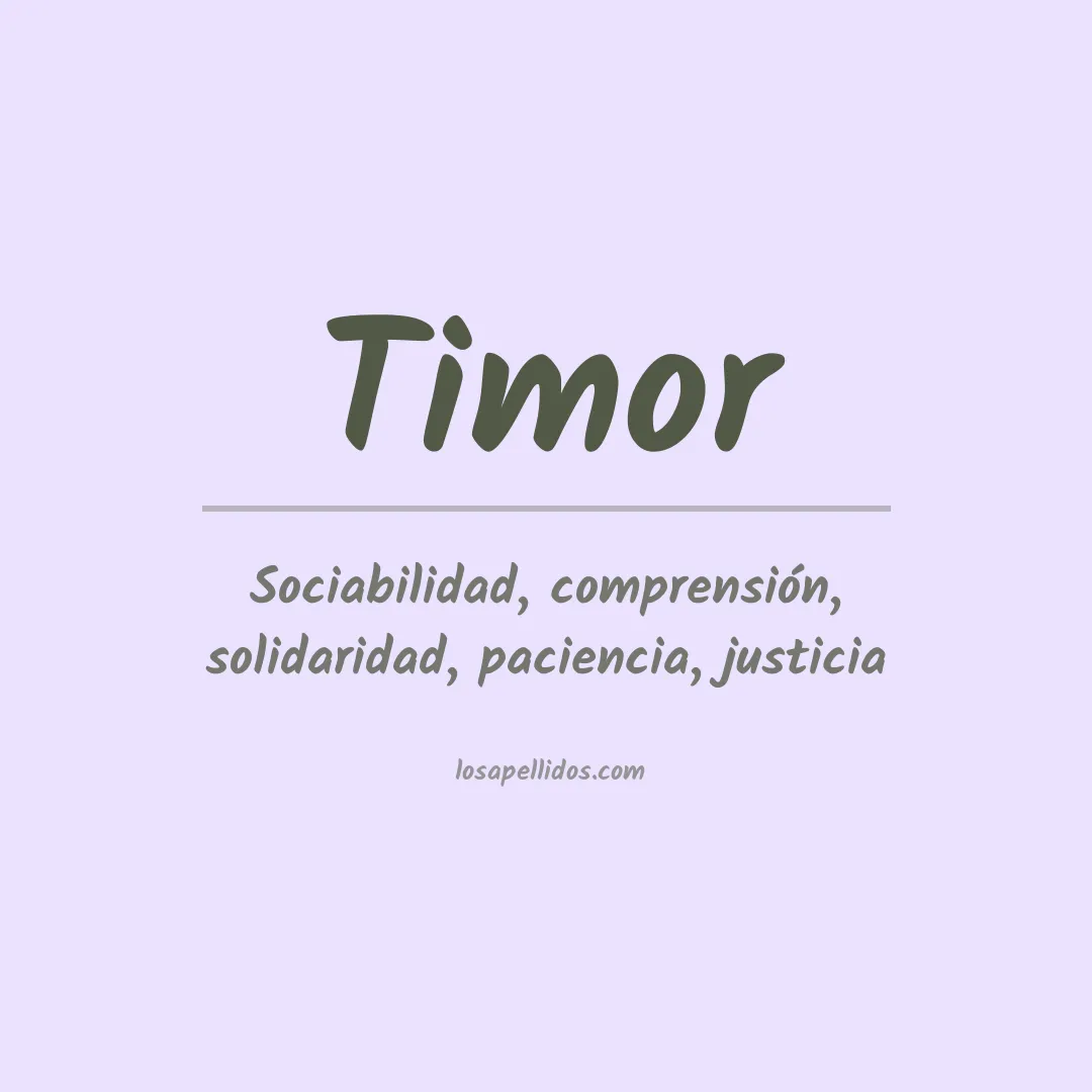 Apellido Timor