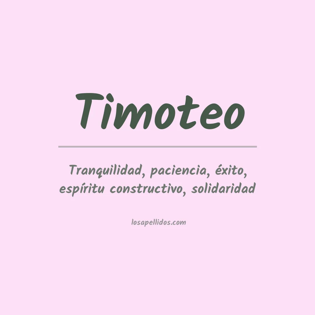 Apellido Timoteo