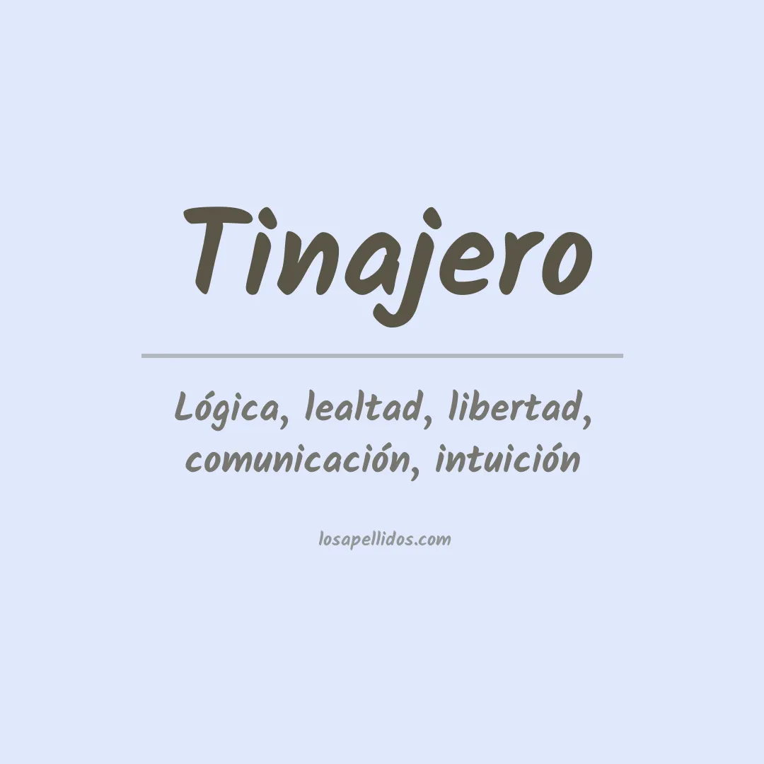 Apellido Tinajero