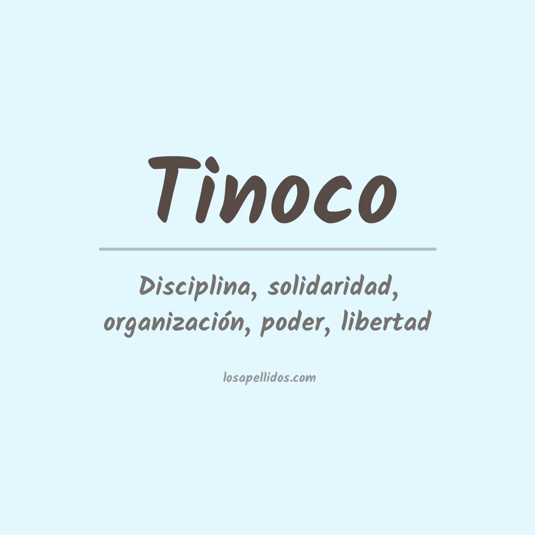 Apellido Tinoco