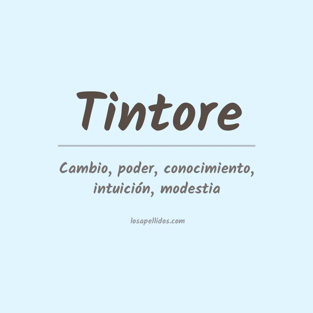 Apellido Tintore