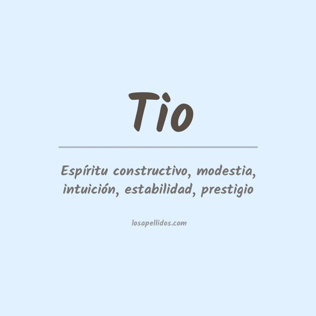 Apellido Tio