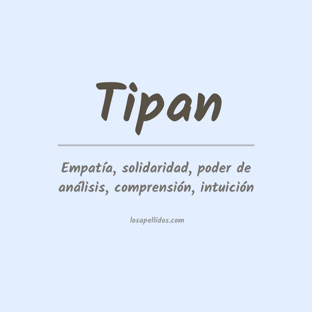 Apellido Tipan