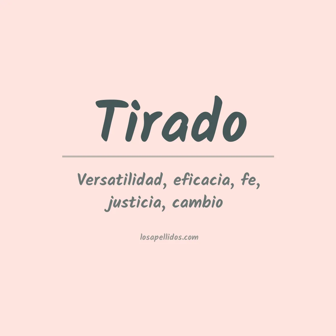 Apellido Tirado