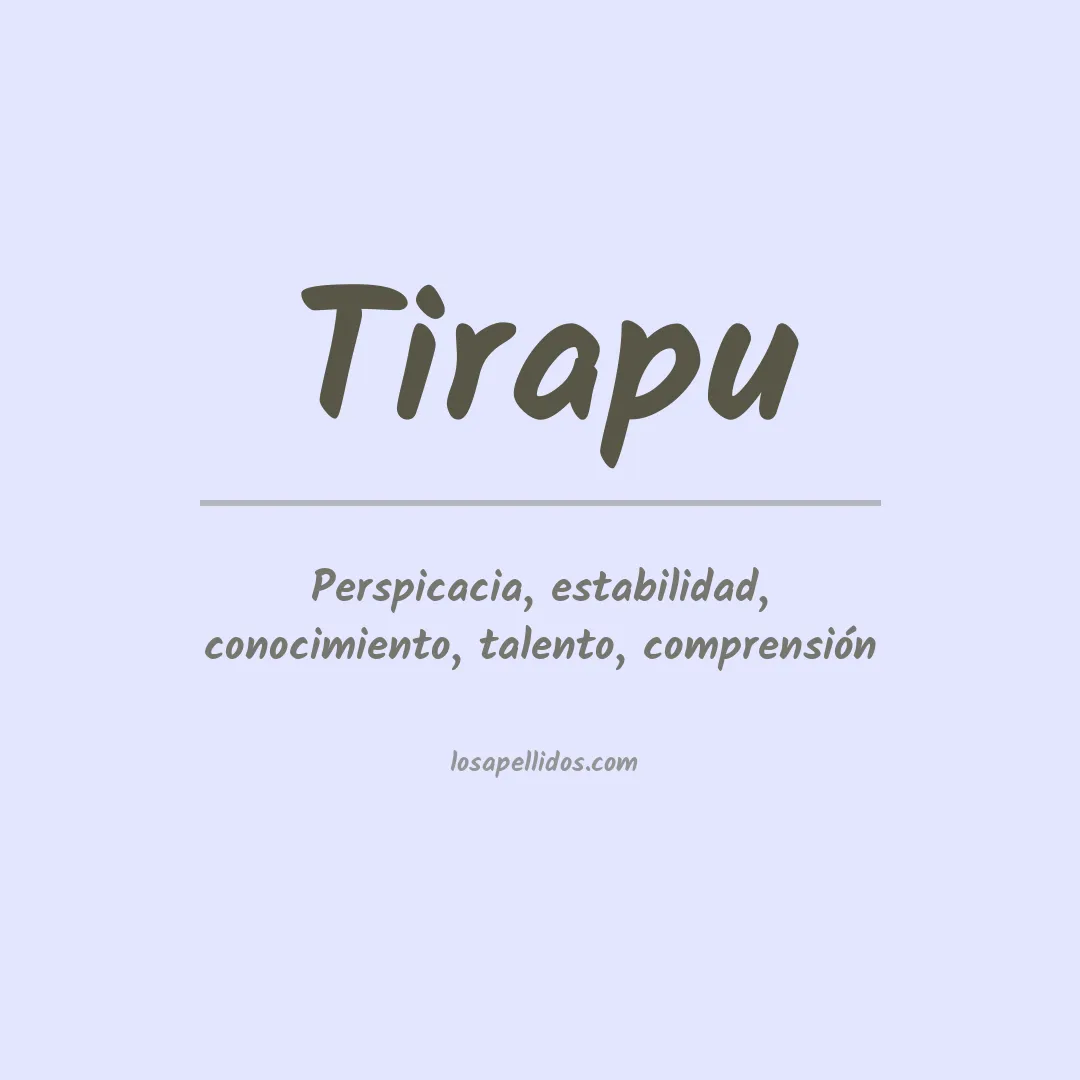 Apellido Tirapu