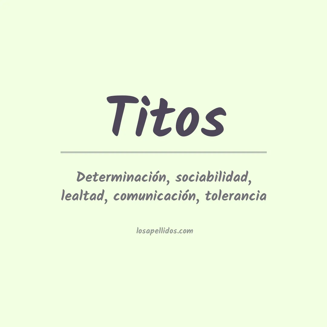 Apellido Titos