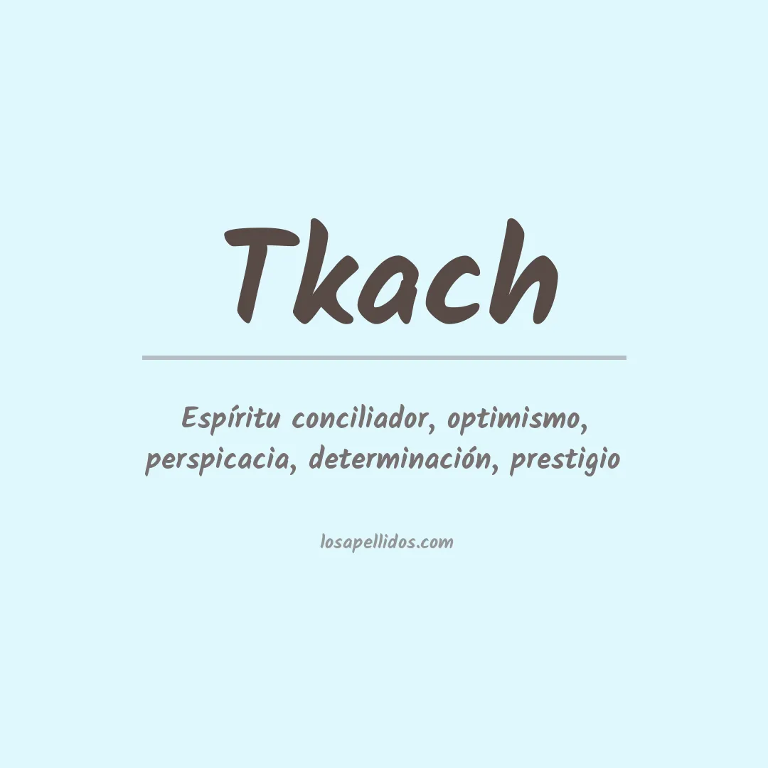 Apellido Tkach