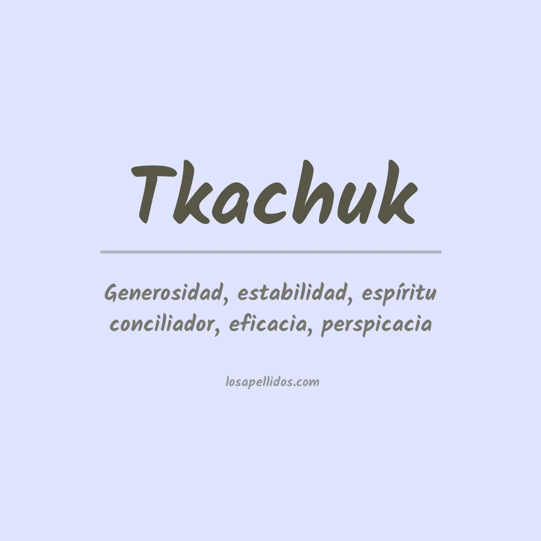 Apellido Tkachuk