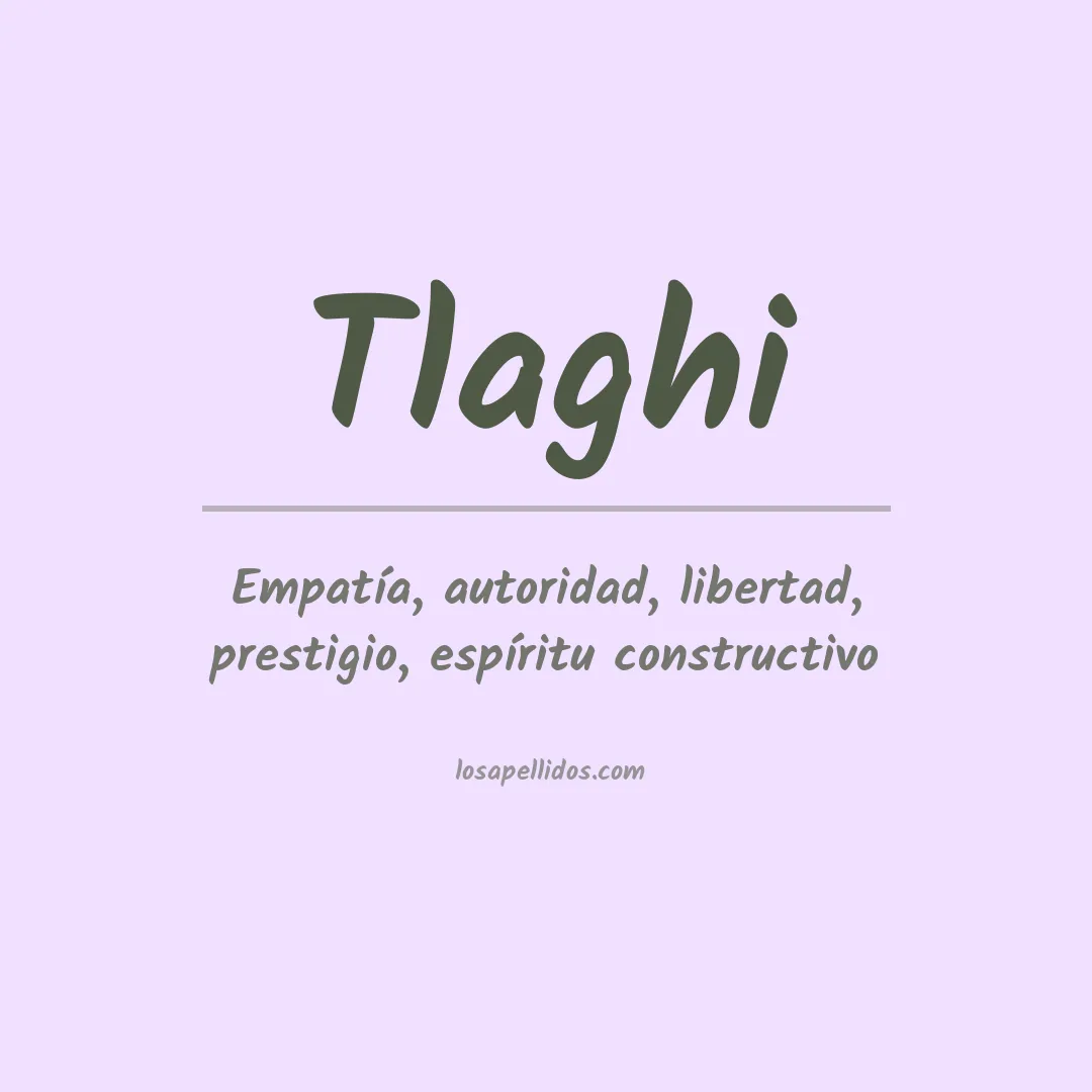 Apellido Tlaghi