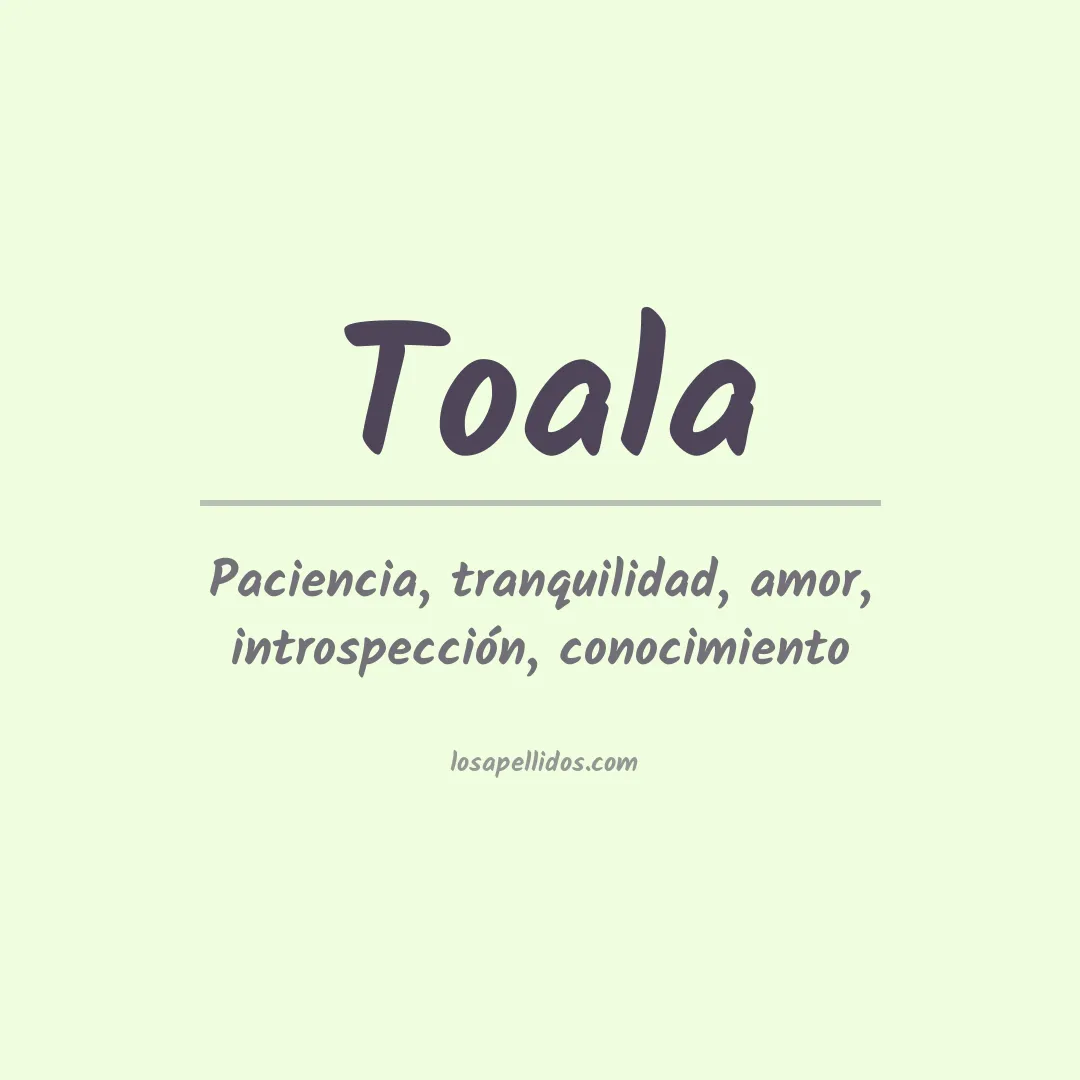 Apellido Toalá