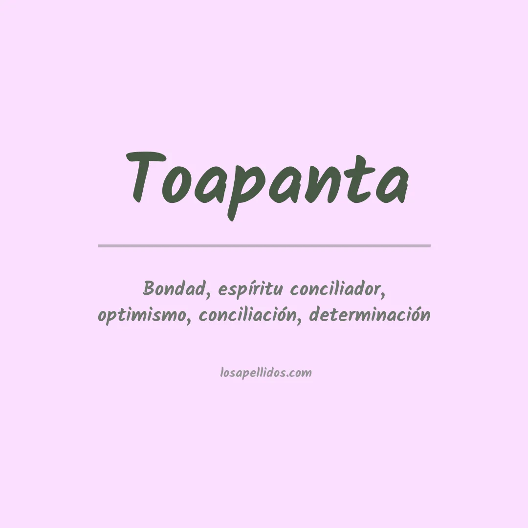 Apellido Toapanta