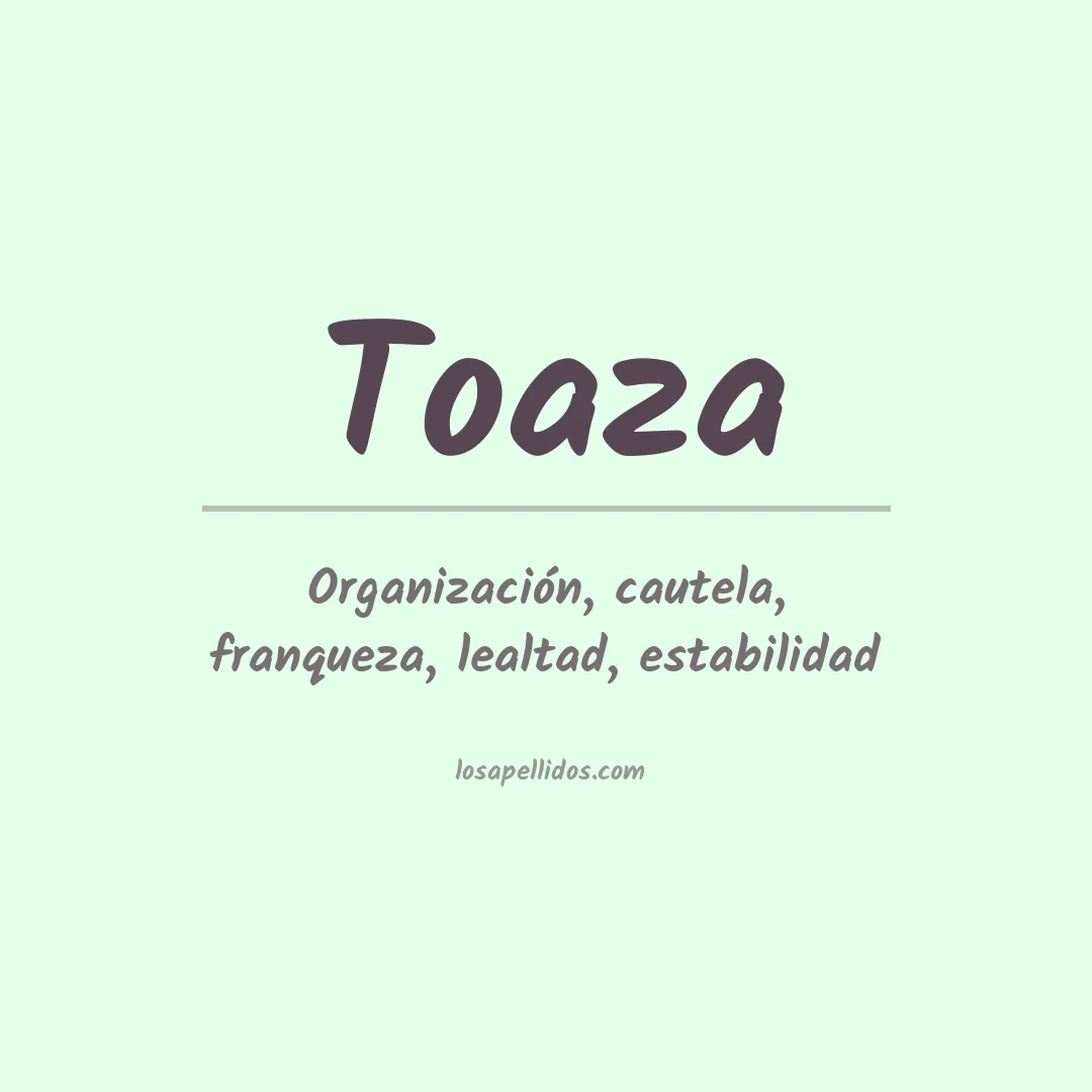 Apellido Toaza