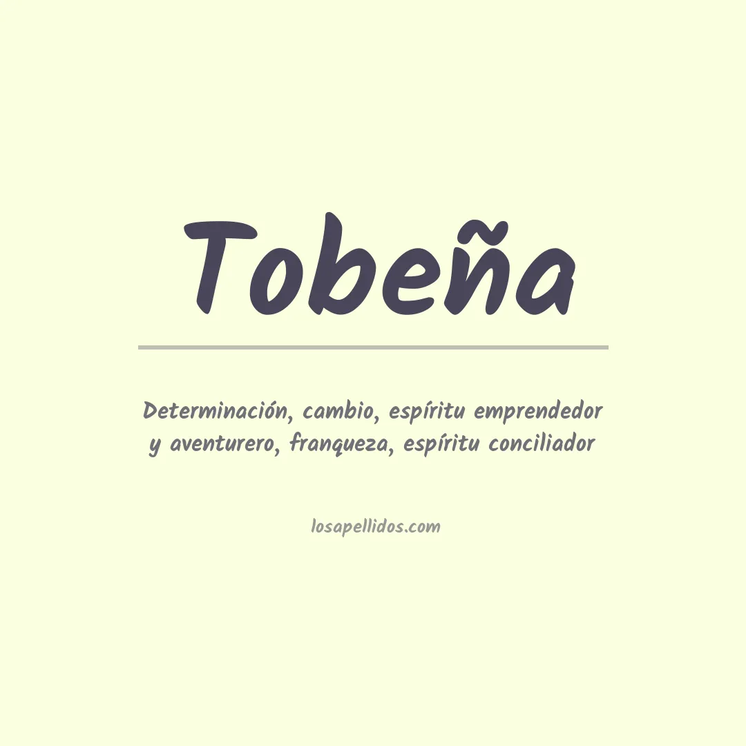 Apellido Tobeña