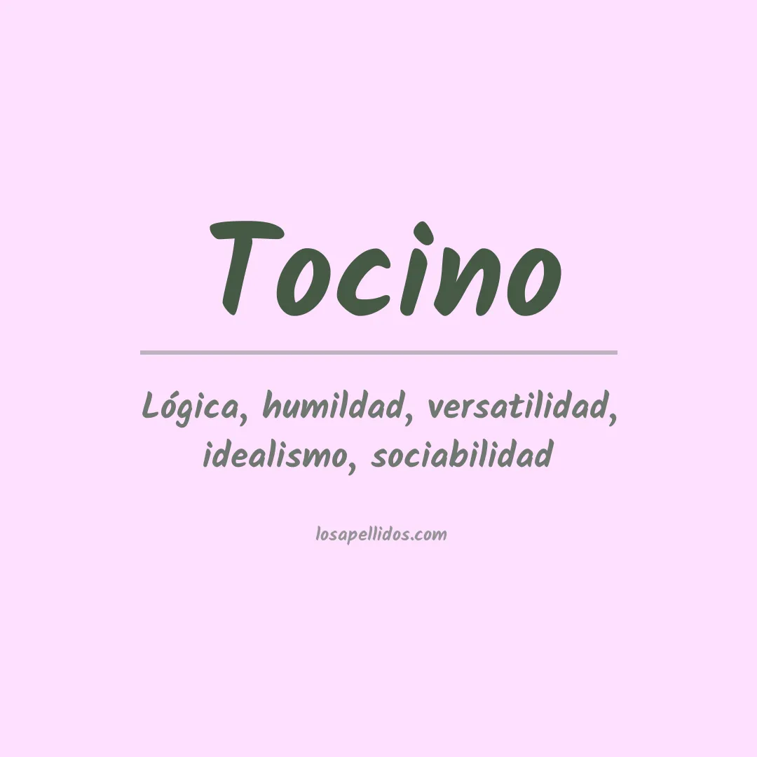 Apellido Tocino
