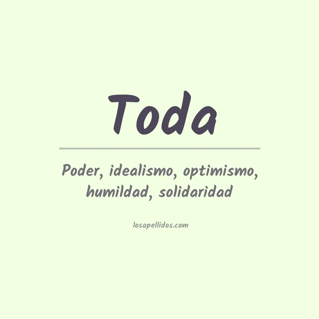 Apellido Toda