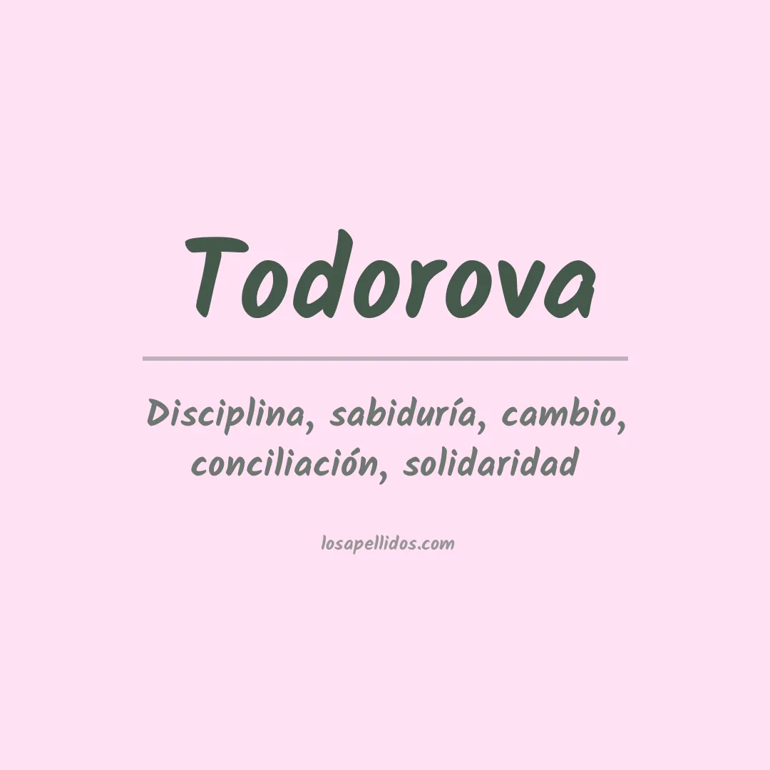 Apellido Todorova