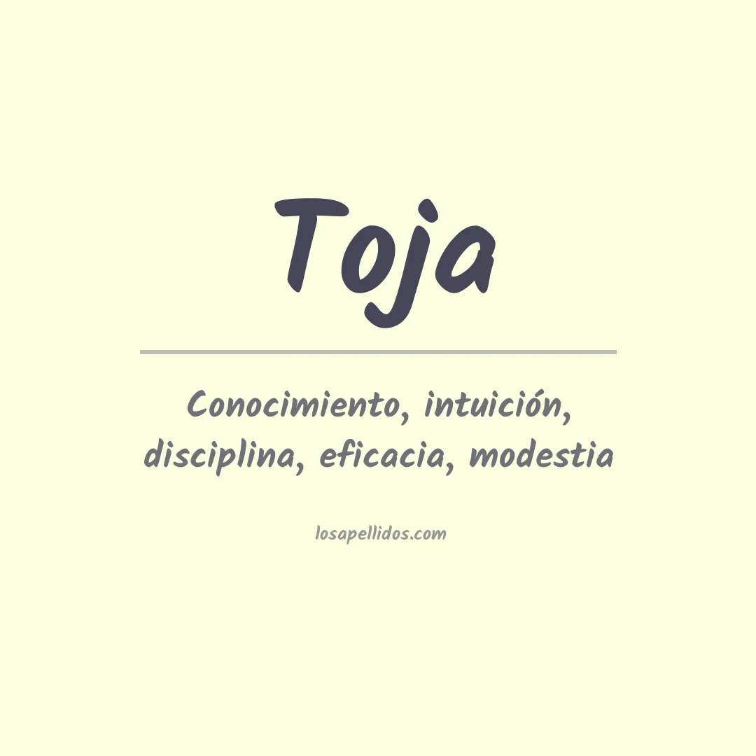 Apellido Toja