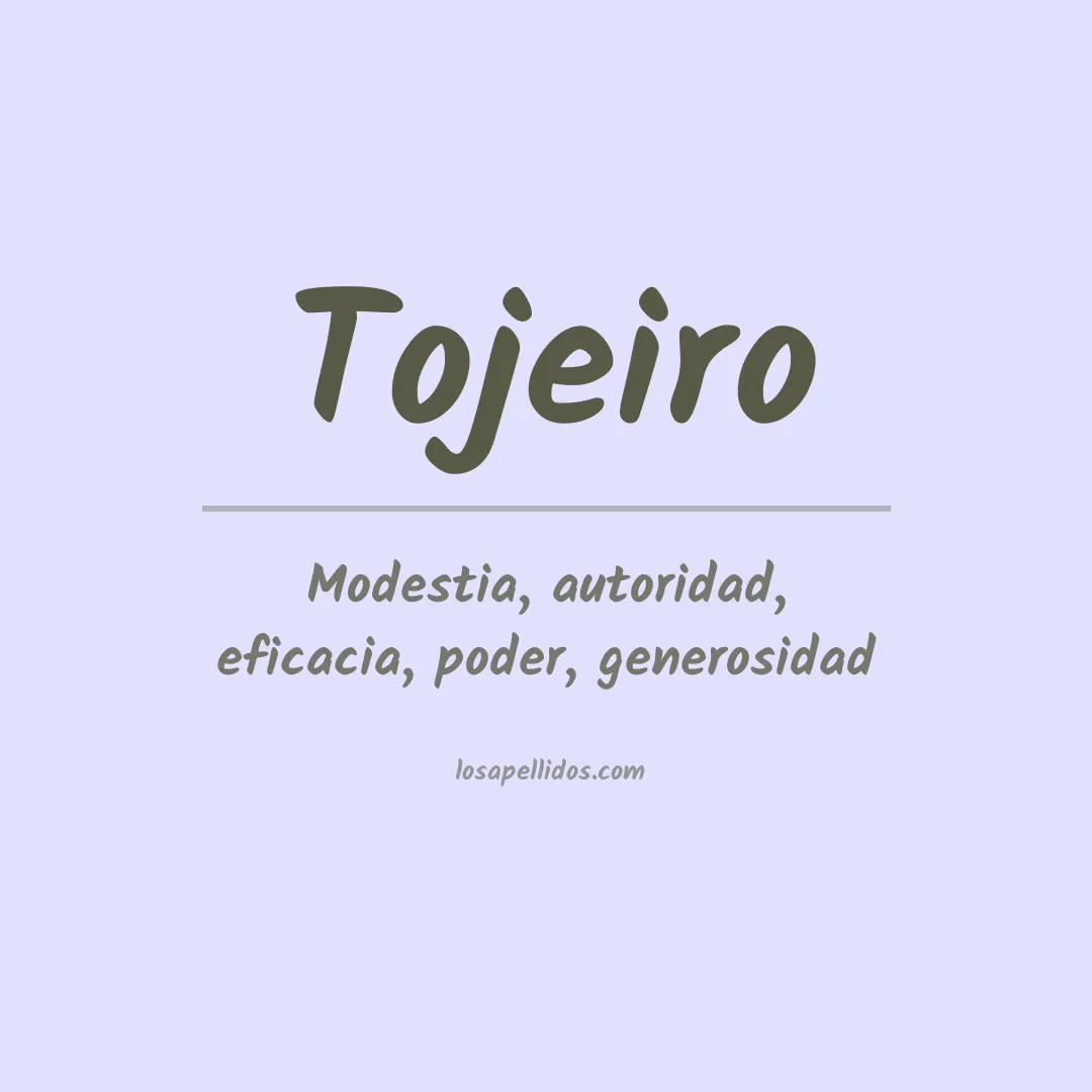 Apellido Tojeiro