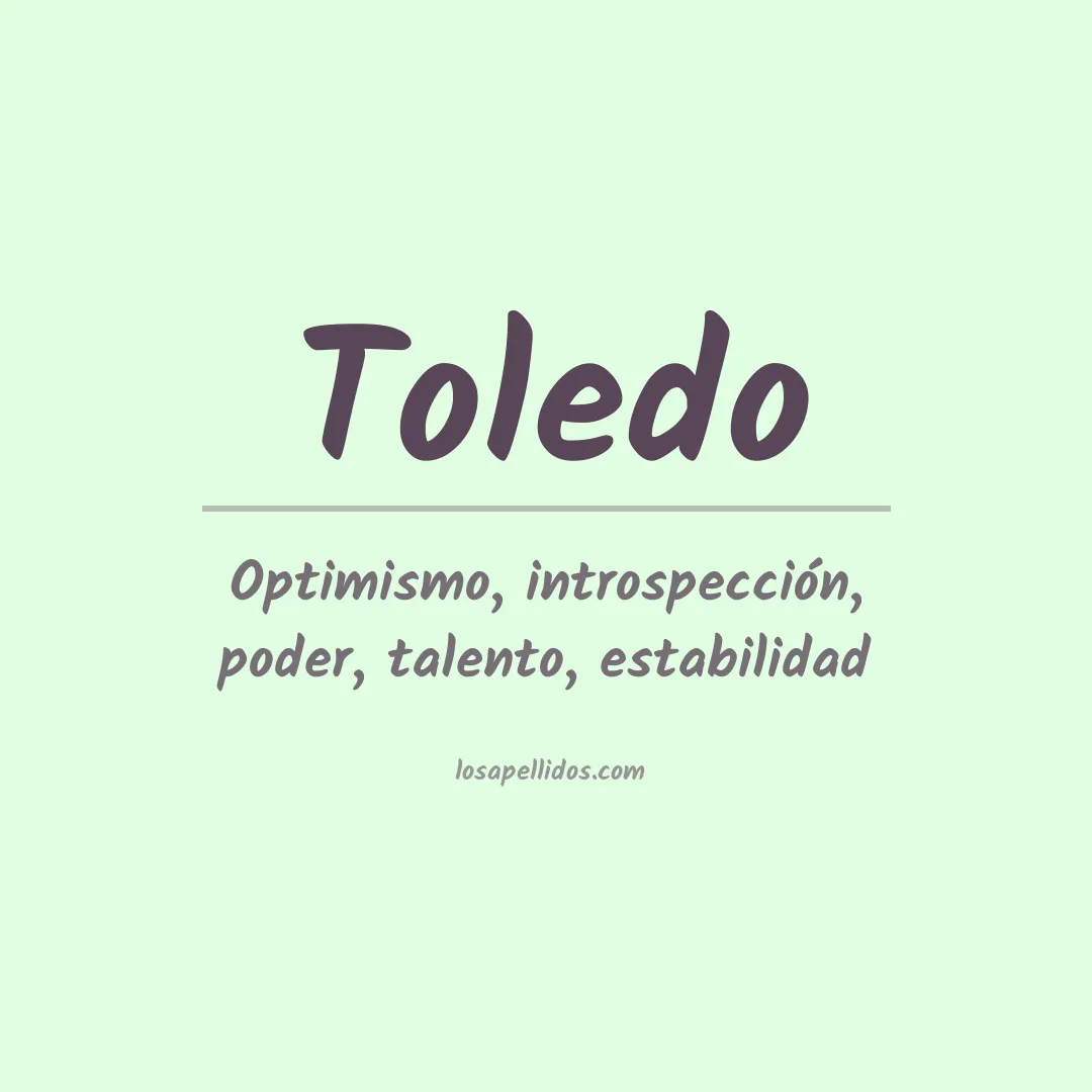 Apellido Toledo