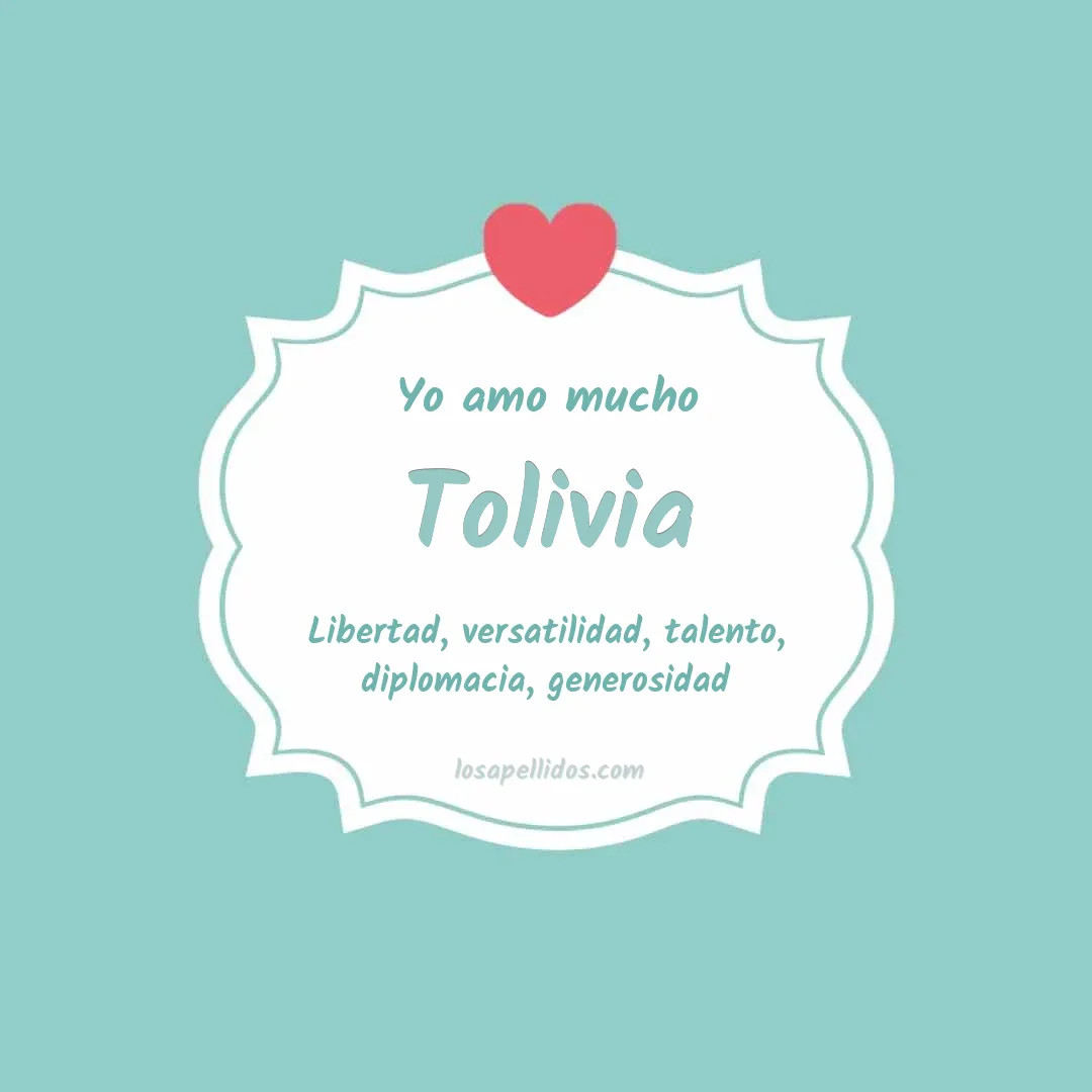 Yo amo mucho Tolivia