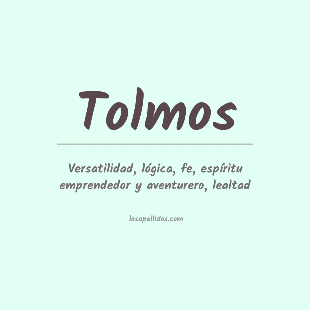 Apellido Tolmos