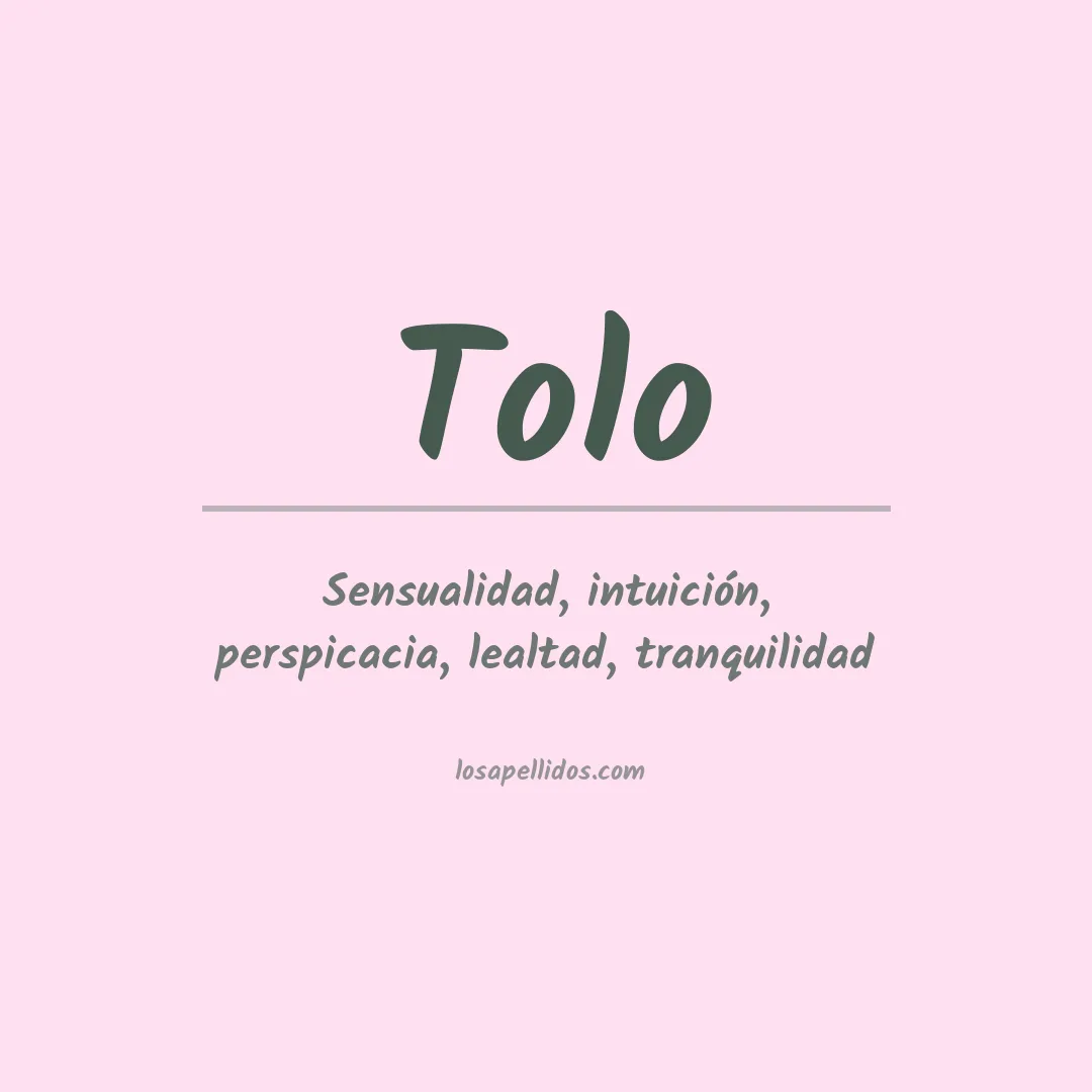 Apellido Tolo