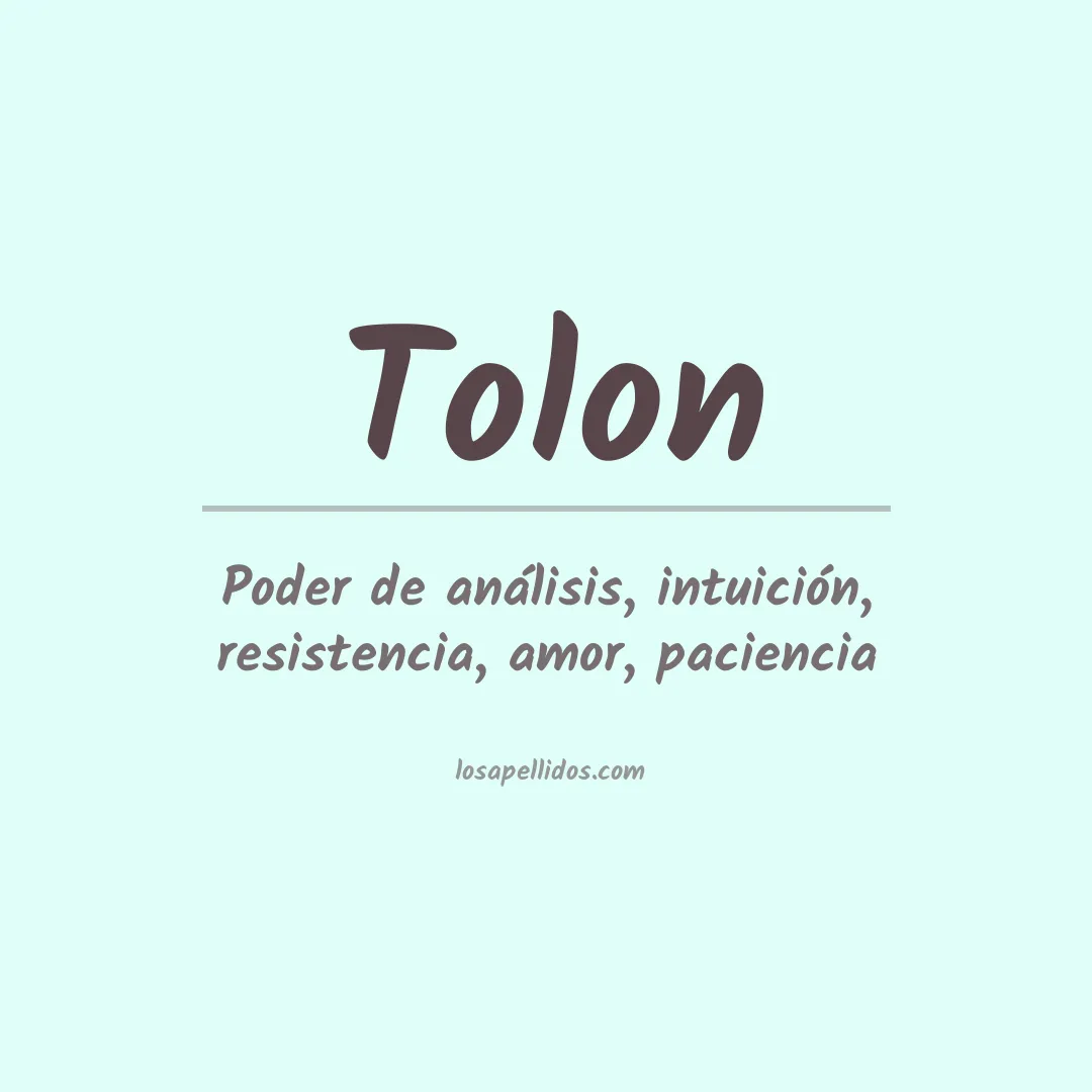 Apellido Tolon