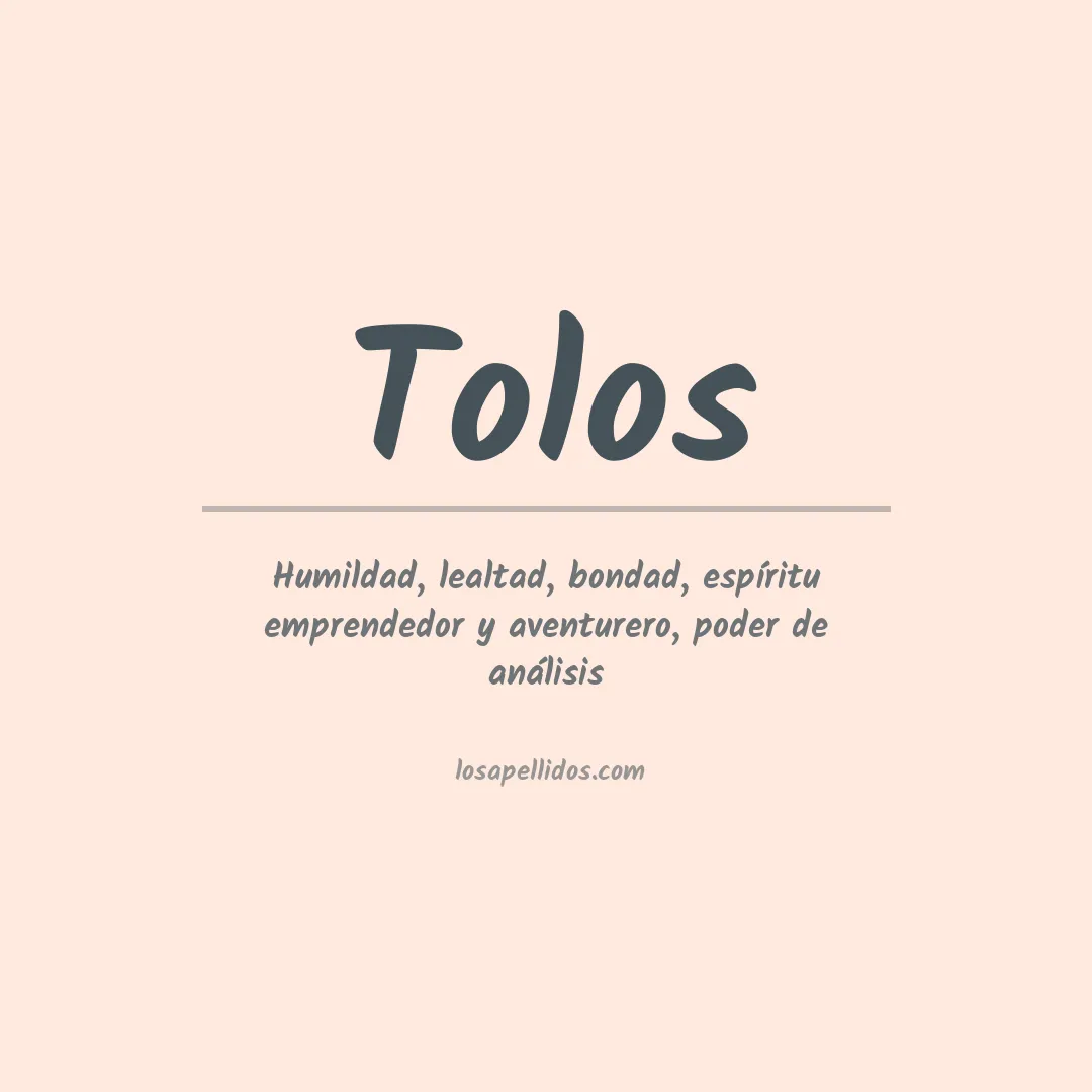 Apellido Tolos