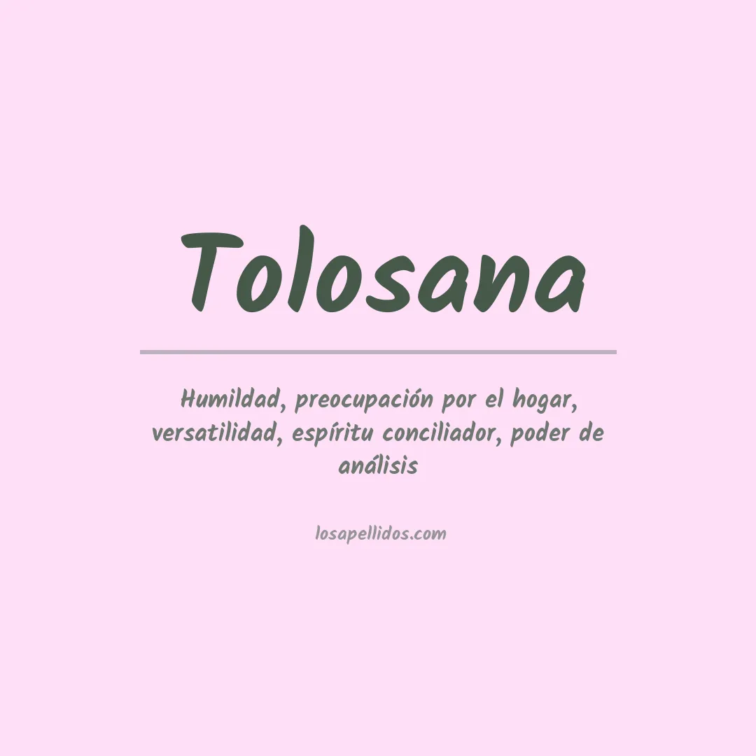 Apellido Tolosana