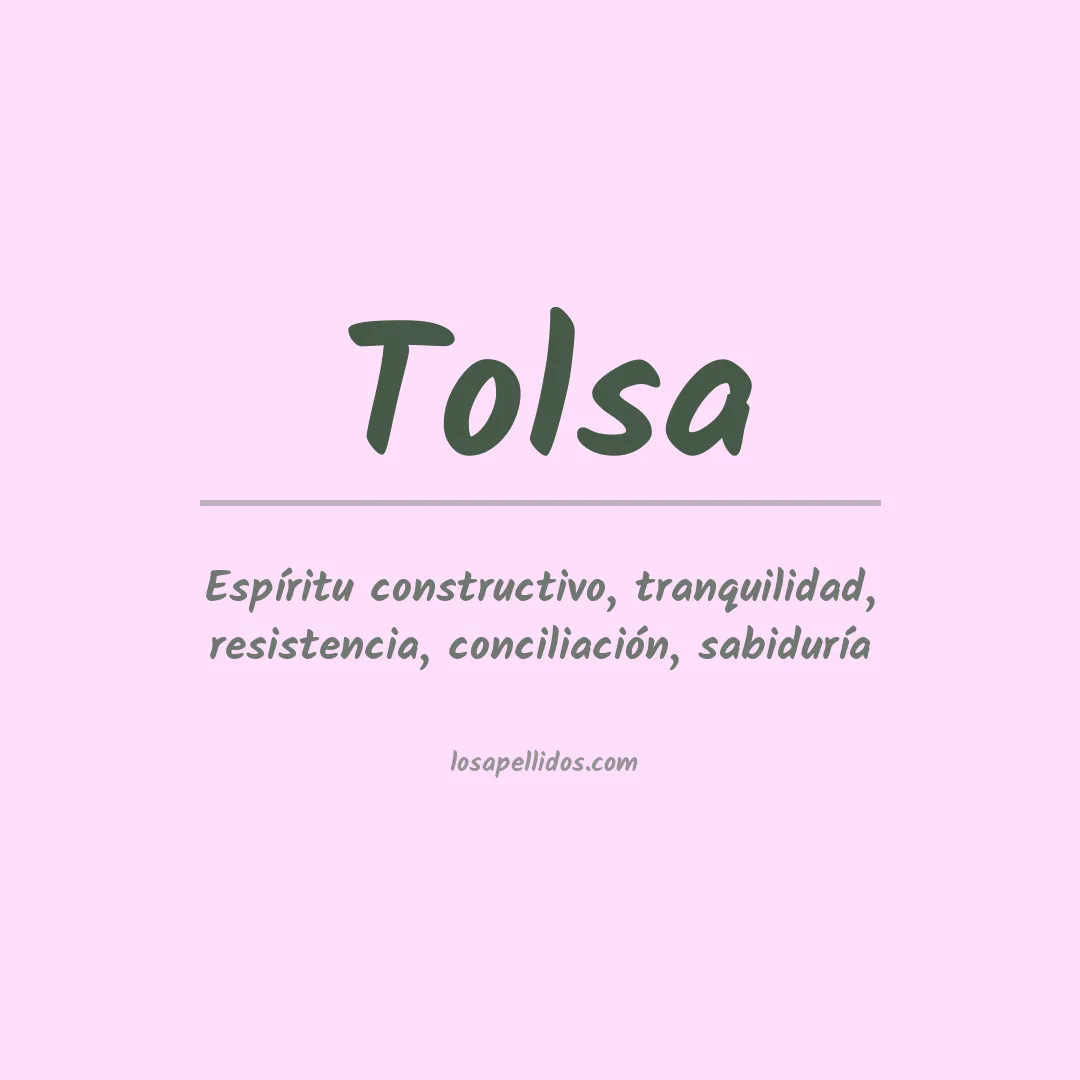 Apellido Tolsa