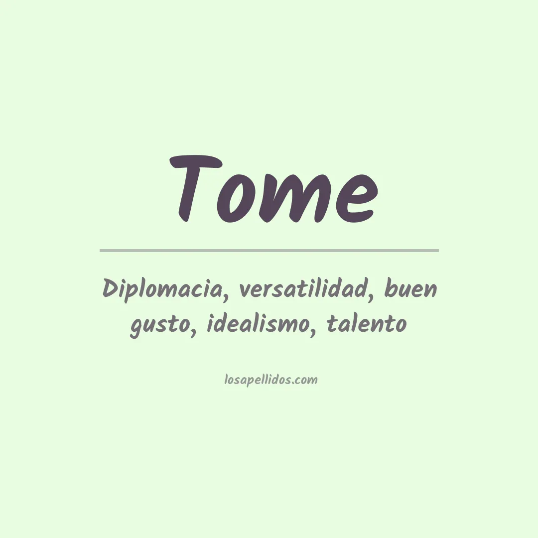 Apellido Tome
